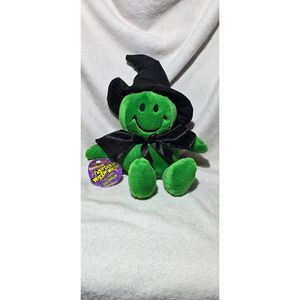 Smiley Halloween Electronic Tickle Wiggle Talking Green Witch toy
